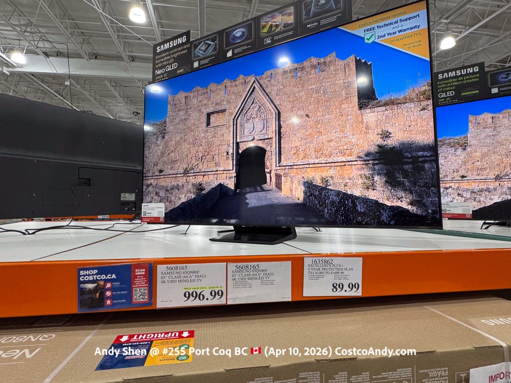 SAMSUNG 65QN80F 65″ CLASS (64.6″ DIAG) 4K UHD MINILED TV