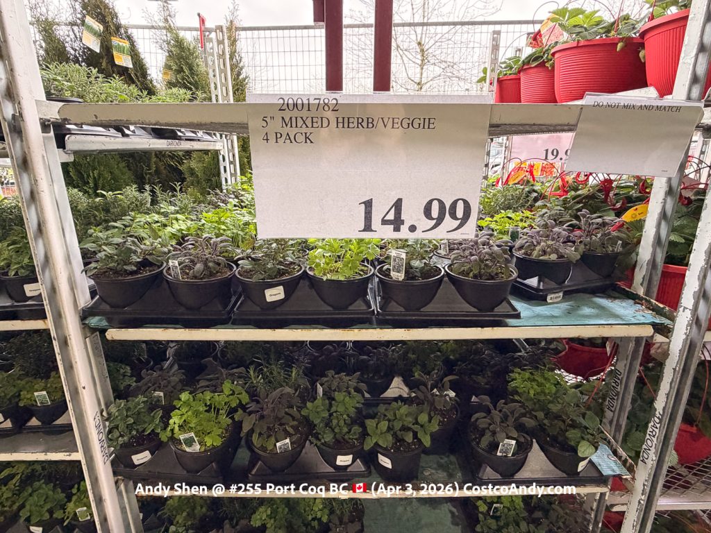 5″ MIXED HERB/VEGGIE 4 PACK