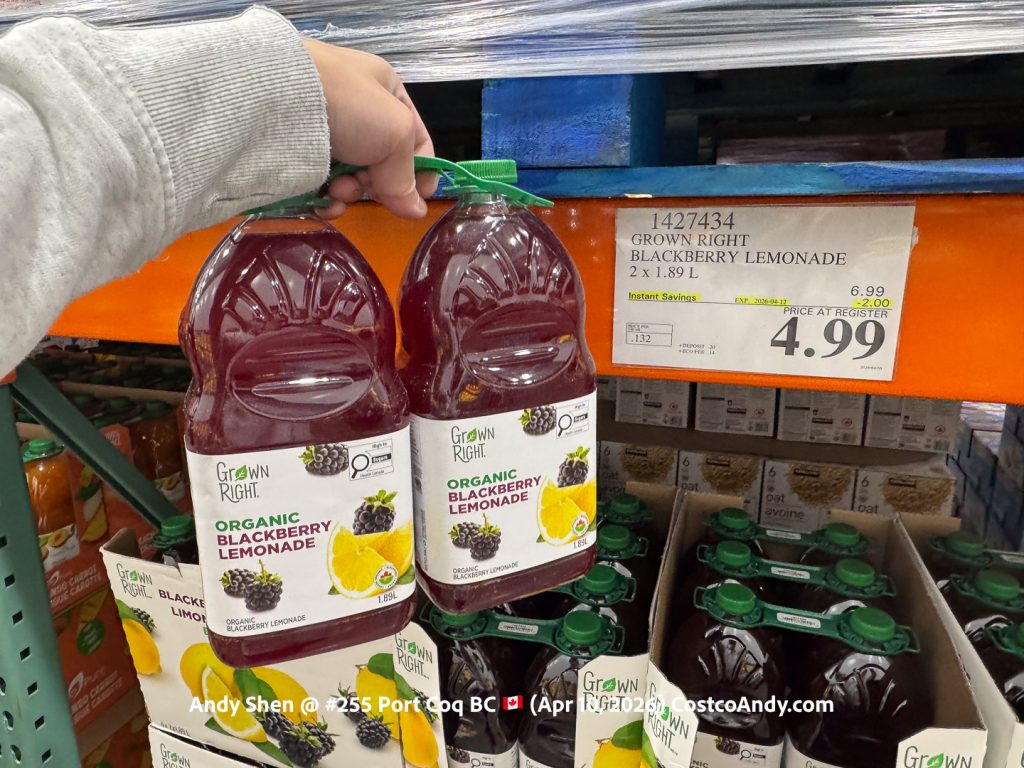 GROWN RIGHT BLACKBERRY LEMONADE 2 X 1.89 L