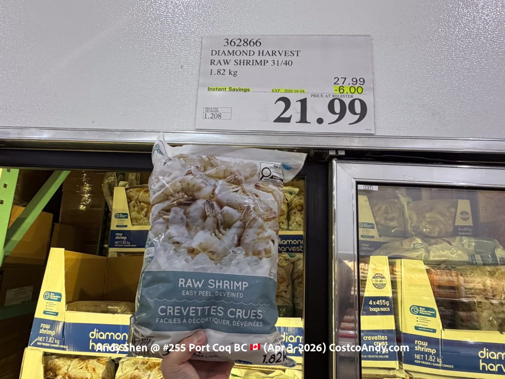 DIAMOND HARVEST RAW SHRIMP 31/40 1.81KG