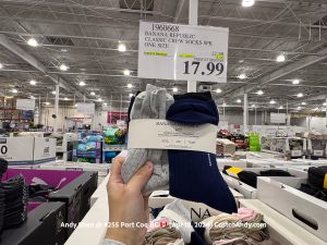 BANANA REPUBLIC CLASSIC CREW SOCKS 8PK ONE SIZE