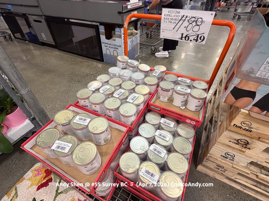 KIRKLAND SIGNATURE SAN MARZANO TOMATOES 3 X 796 ML