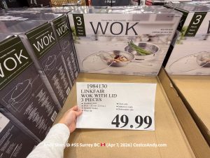 LINKFAIR WOK WITH LID 3 PIECES