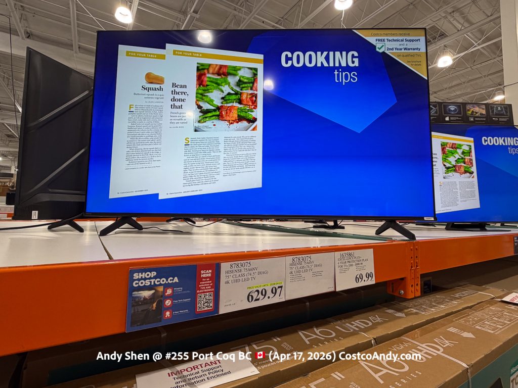 HISENSE 75A6NV 75″ CLASS (74.5″ DIAG) 4K UHD LED TV