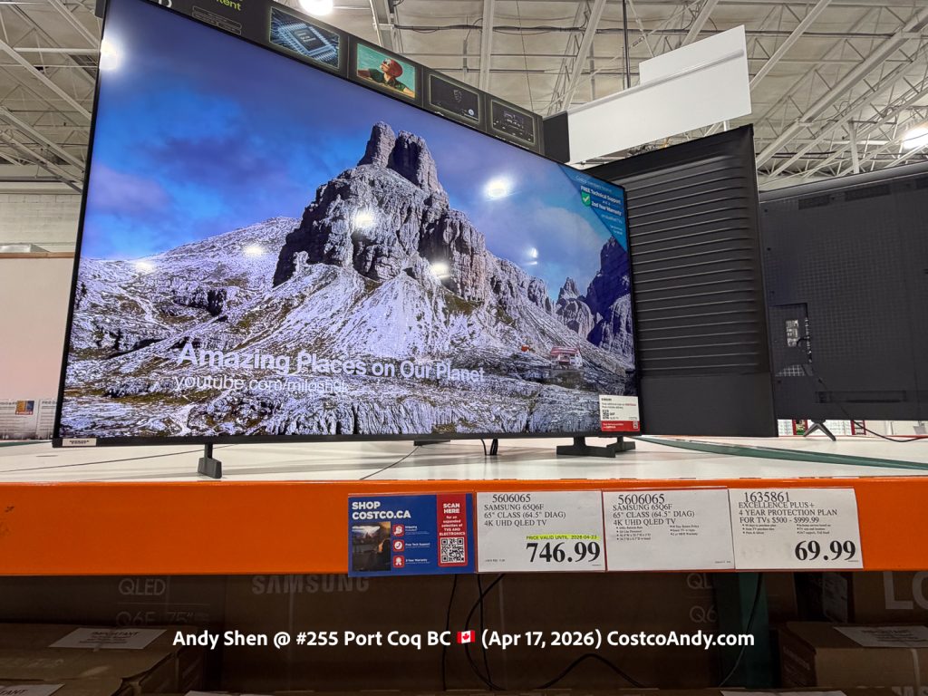 SAMSUNG 65Q6F 65 CLASS (64.5 DIAG) 4K UHD QLED TV