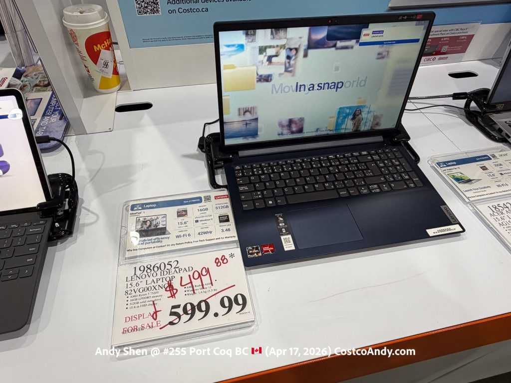 LENOVO IDEAPAD 15.6″ LAPTOP 82VG00XNCF