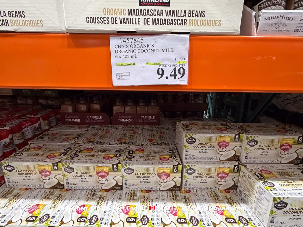 CHA’S ORGANICS ORGANIC COCONUT MILK 6 X 405 ML