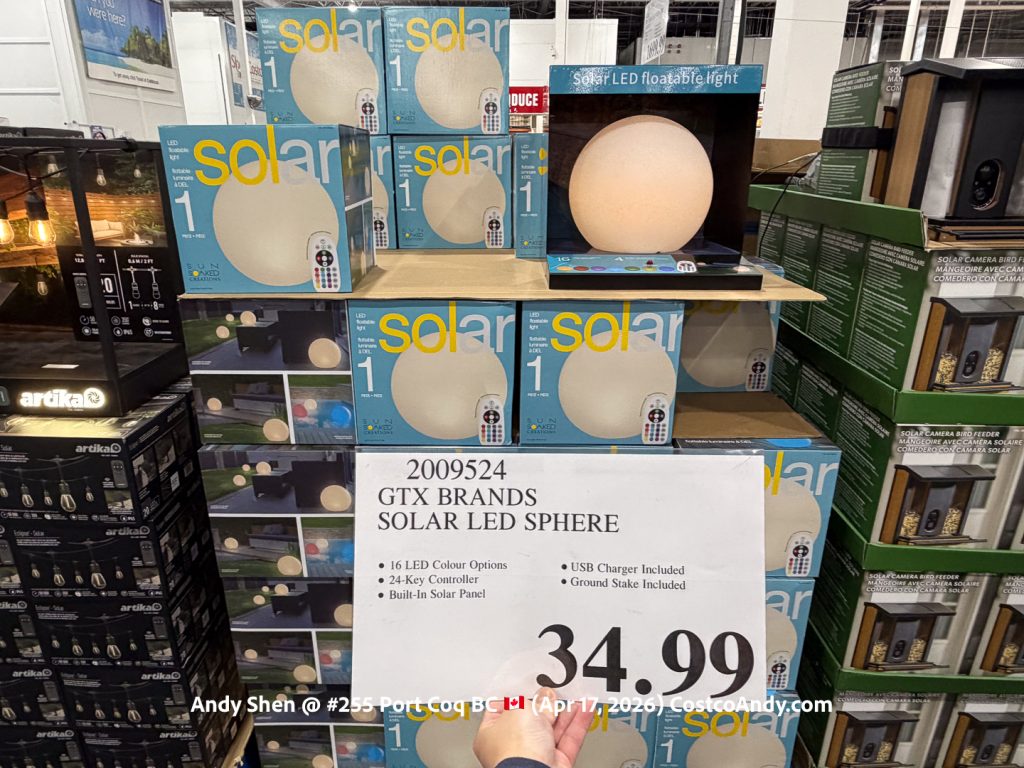 GTX BRANDS SOLAR LED SPHERE