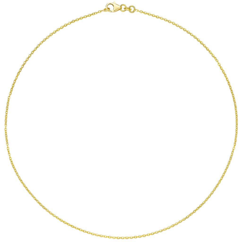 14KT YELLOW GOLD 18¨ ROLO CHAIN MADE IN ITALY