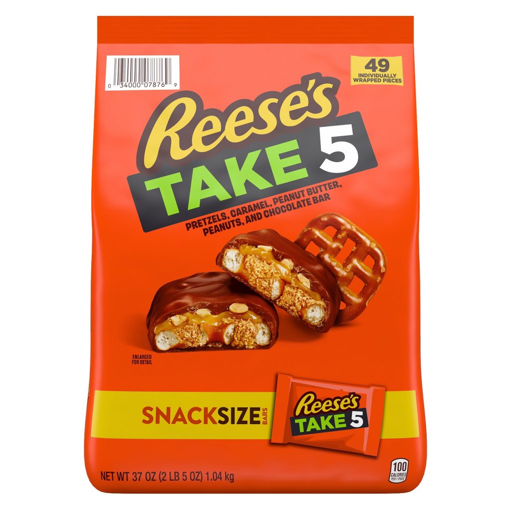 HERSHEY TAKE 5 SNACK SIZE 37OZ