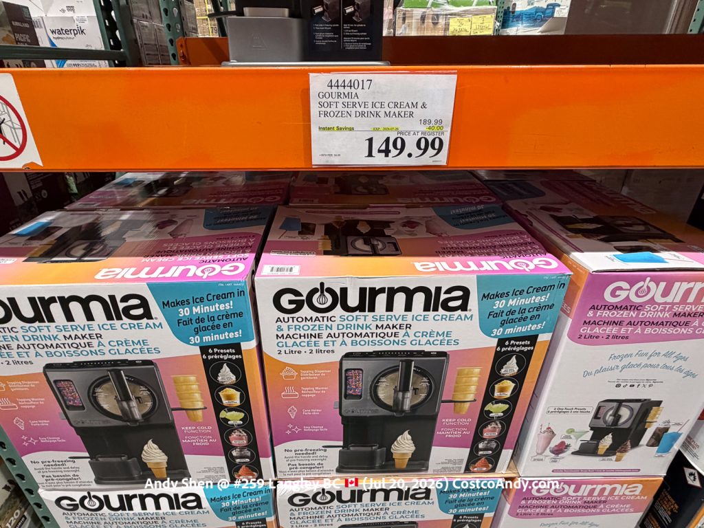 GOURMIA SOFT SERVE ICE CREAM & FROZEN DRINK MAKER