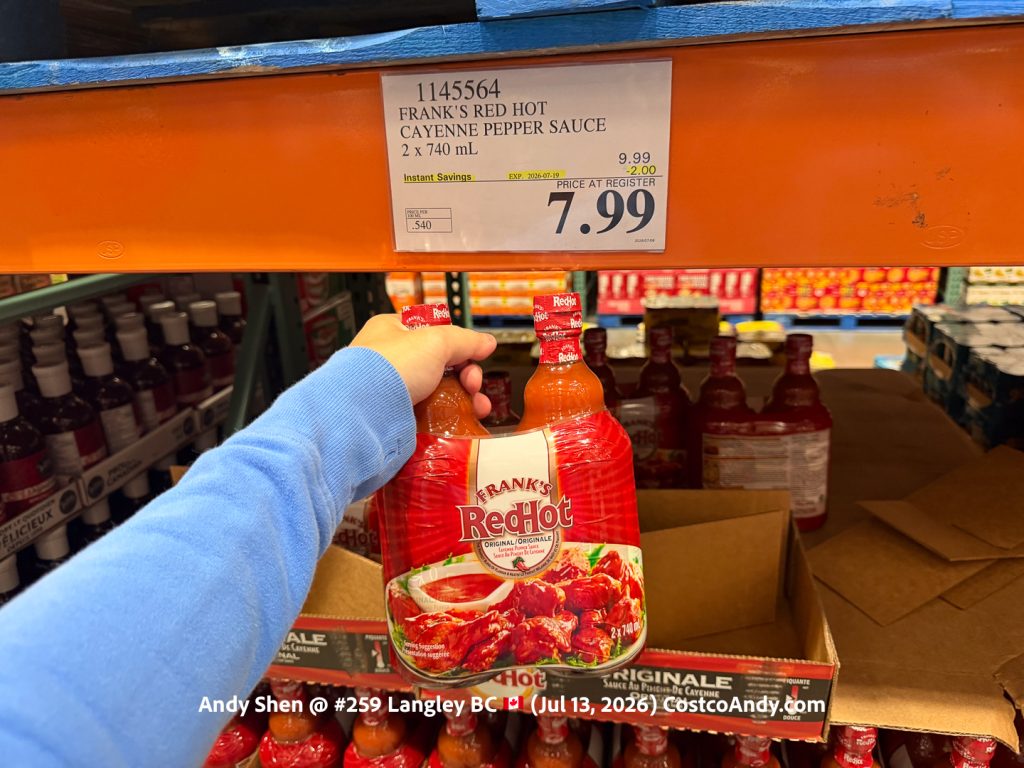 FRANK’S RED HOT CAYENNE PEPPER SAUCE 2 X 740ML