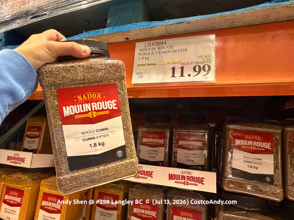 MOULIN ROUGE WHOLE CUMIN SEEDS 1.8 KG