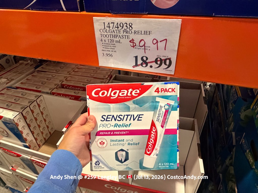 COLGATE PRO-RELIEF TOOTHPASTE 4X120ML
