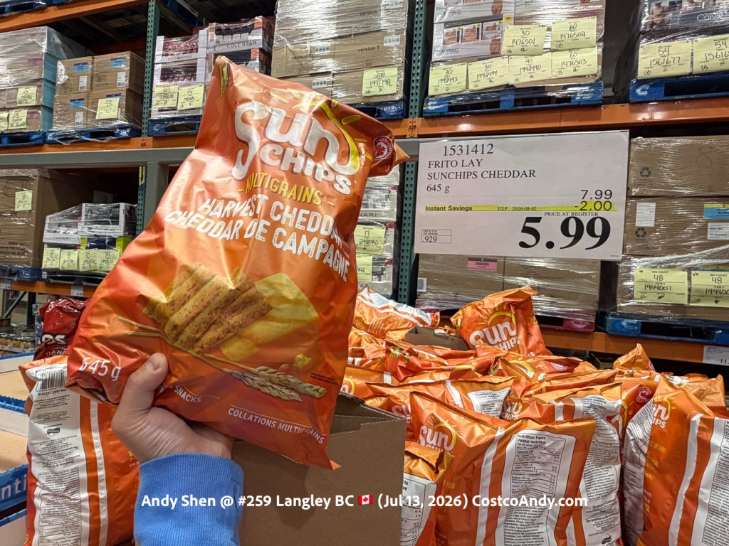 FRITO LAY SUNCHIPS CHEDDAR 645G