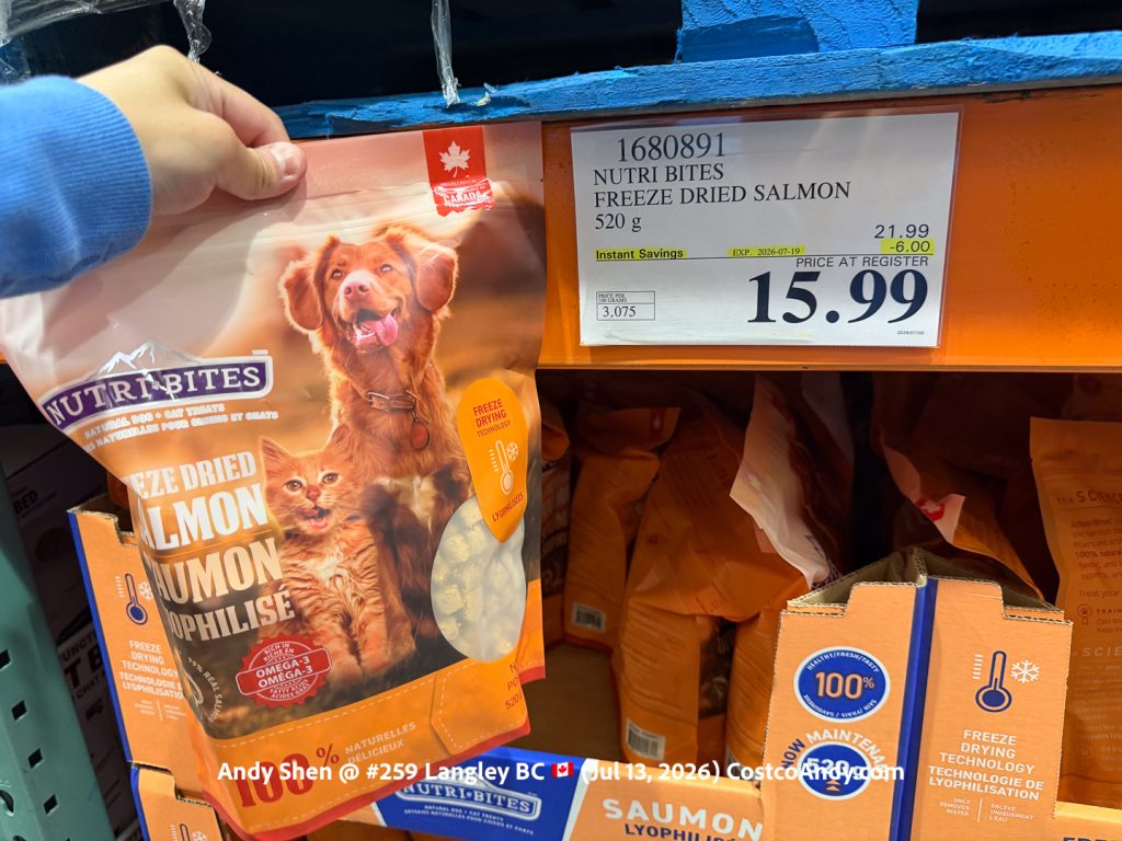 NUTRI BITES FREEZE DRIED SALMON 520G