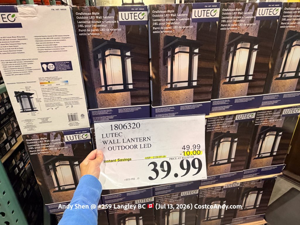 LUTEC WALL LANTERN OUTDOOR LED