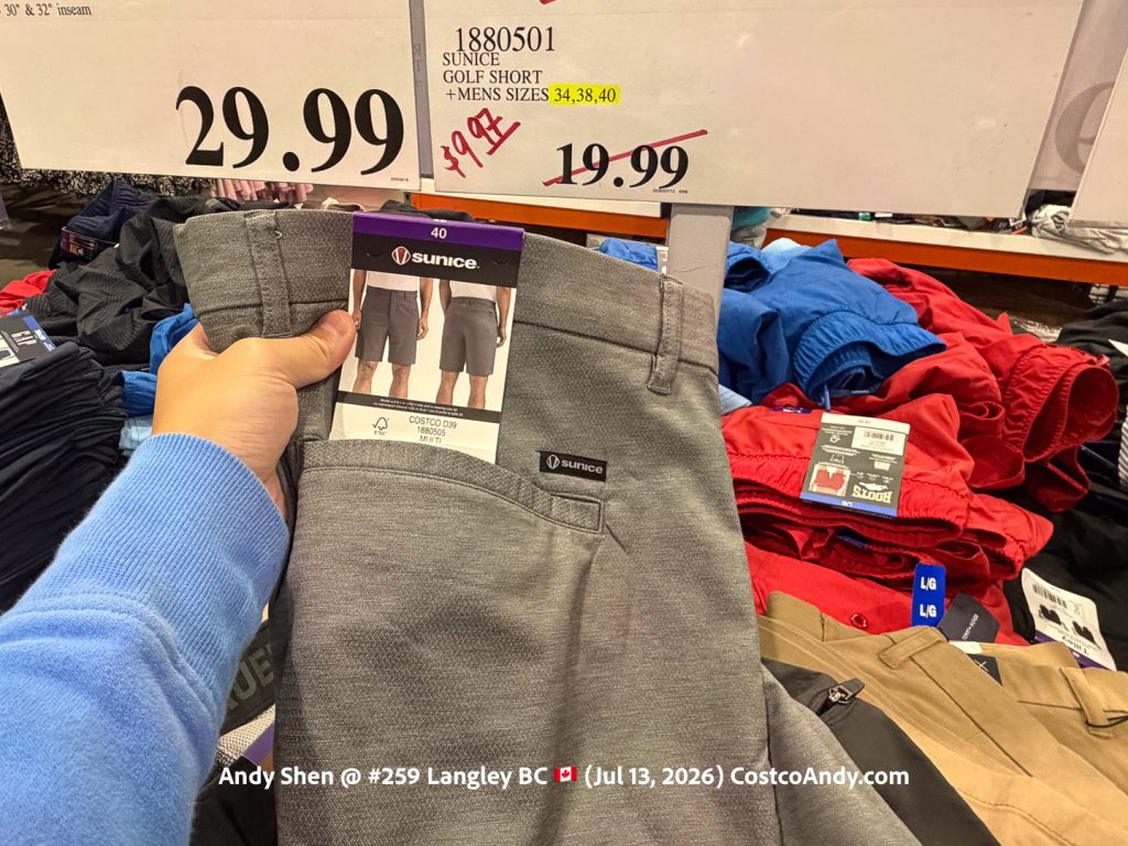 SUNICE GOLF SHORT+MENS SIZES