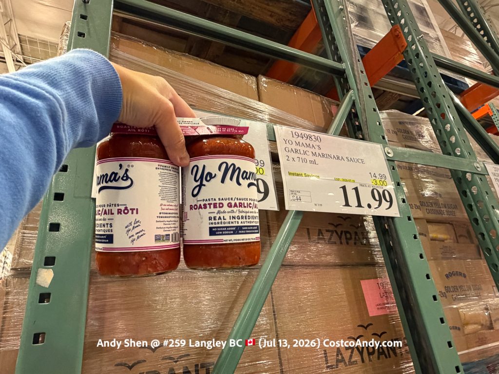 YO MAMA’S GARLIC MARINARA SAUCE 2 X 710 ML