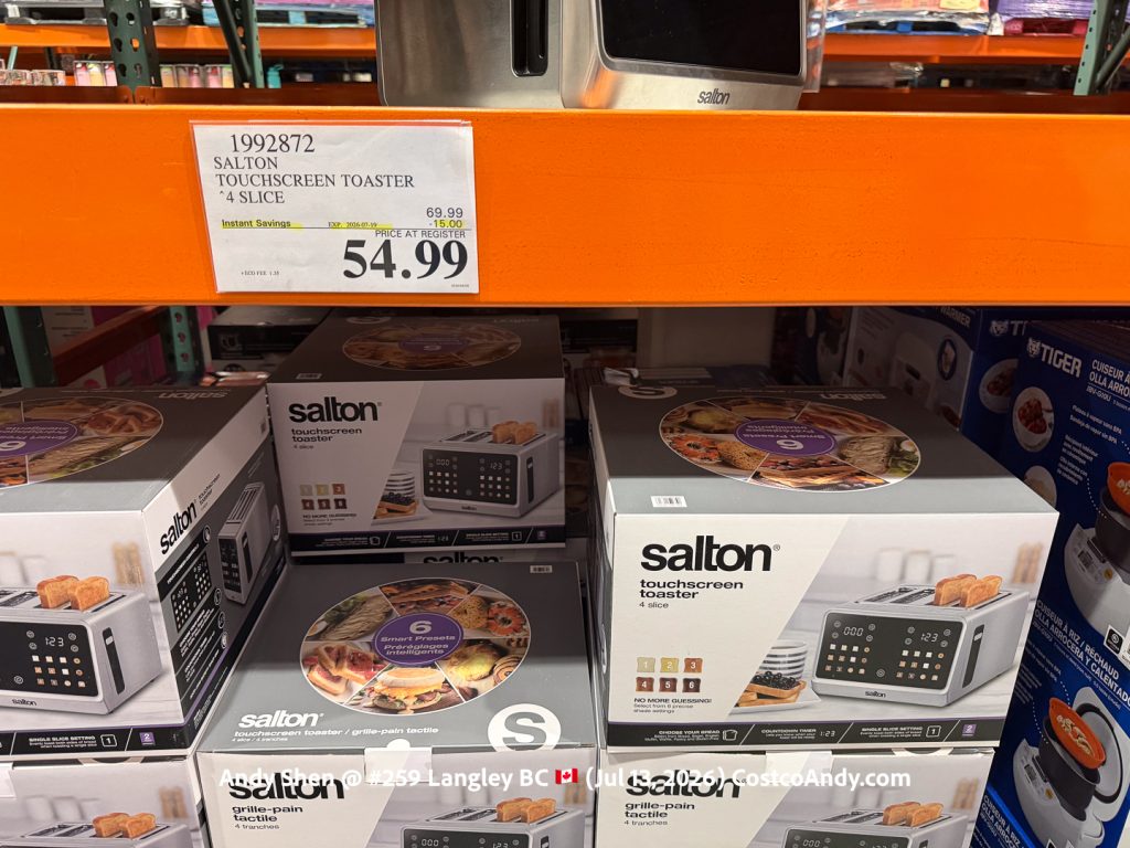 SALTON TOUCHSCREEN TOASTER 4 SLICE