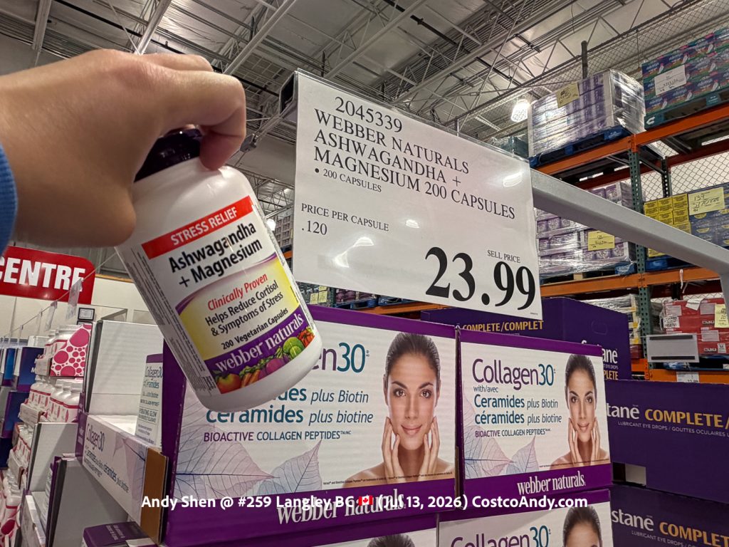 WEBBER NATURALS ASHWAGANDHA MAGNESIUM 200 CAPSULES