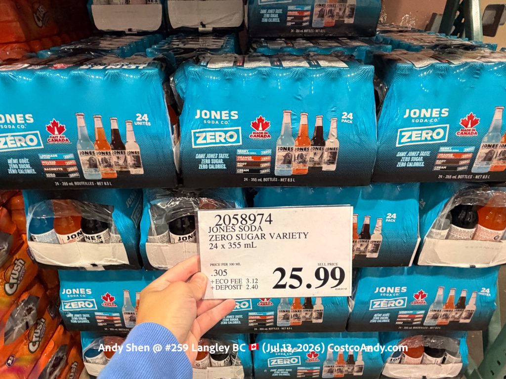 JONES SODA ZERO SUGAR VARIETY 24 X 355ML