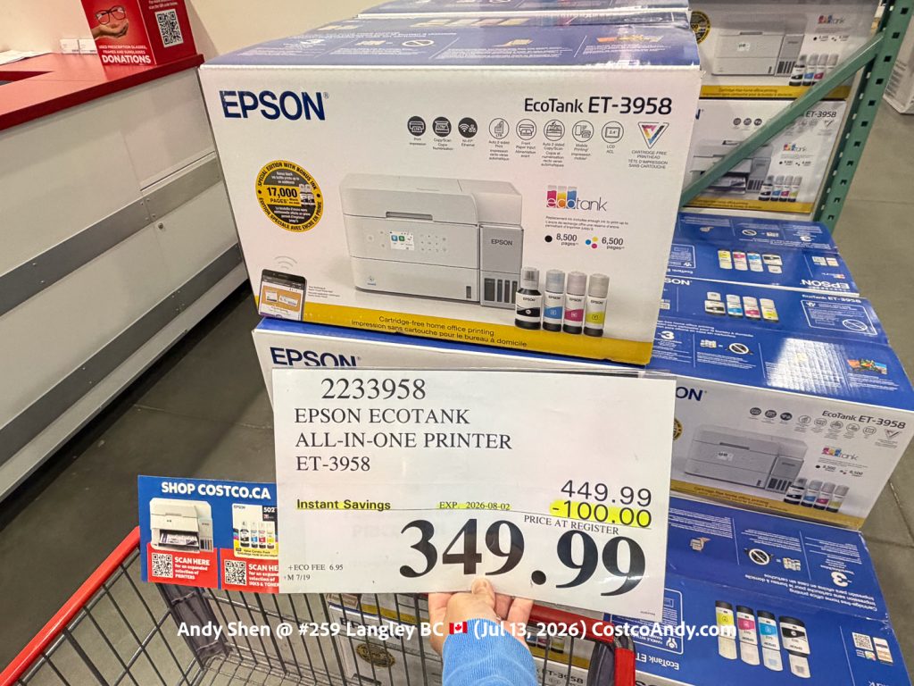 EPSON ECOTANK ALL-IN-ONE PRINTER ET-3958