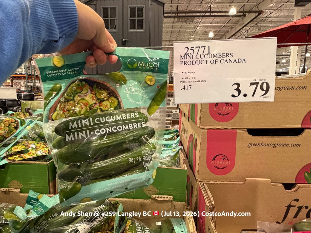 MINI CUCUMBERS. PRODUCT OF CANADA.