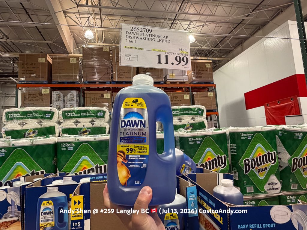 DAWN PLATINUM AP DISHWASHING LIQUID 2.66 L