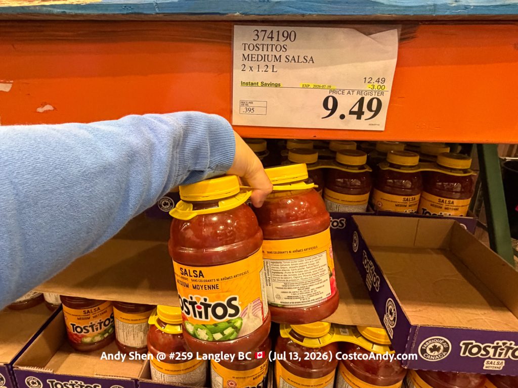 TOSTITOS MEDIUM SALSA 2 X 1.2L
