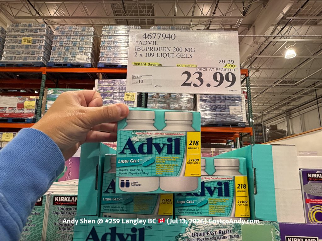 ADVIL IBUPROFEN 200 MG 2 X 109 LIQUI-GELS