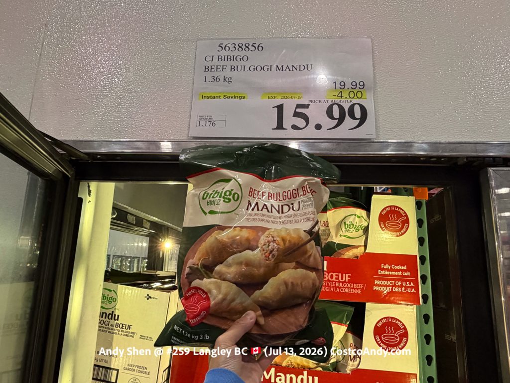 CJ BIBIGO BEEF BULGOGI MANDU 1.36 KG