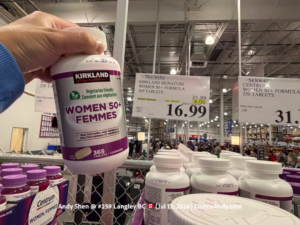 KIRKLAND SIGNATURE WOMEN 50+ FORMULA 365 TABLETS