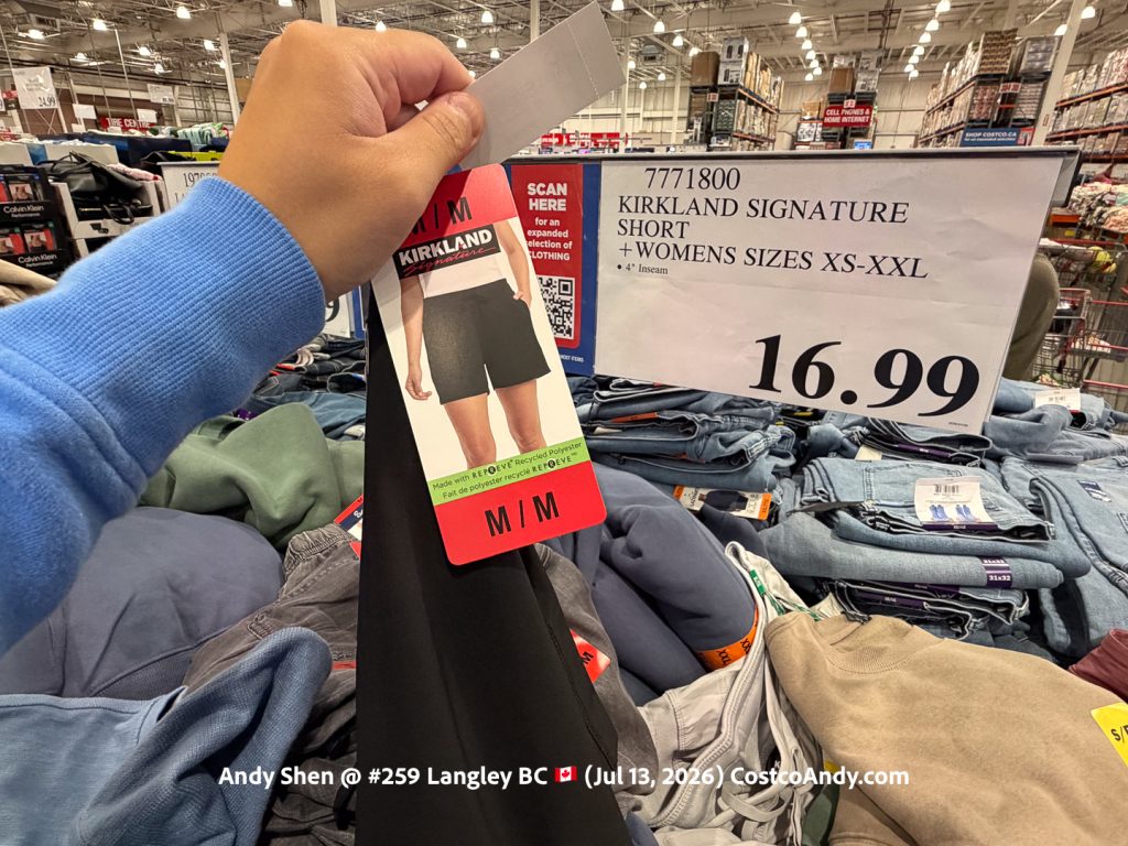 KIRKLAND SIGNATURE SHORT +WOMENS SIZES XS-XXL