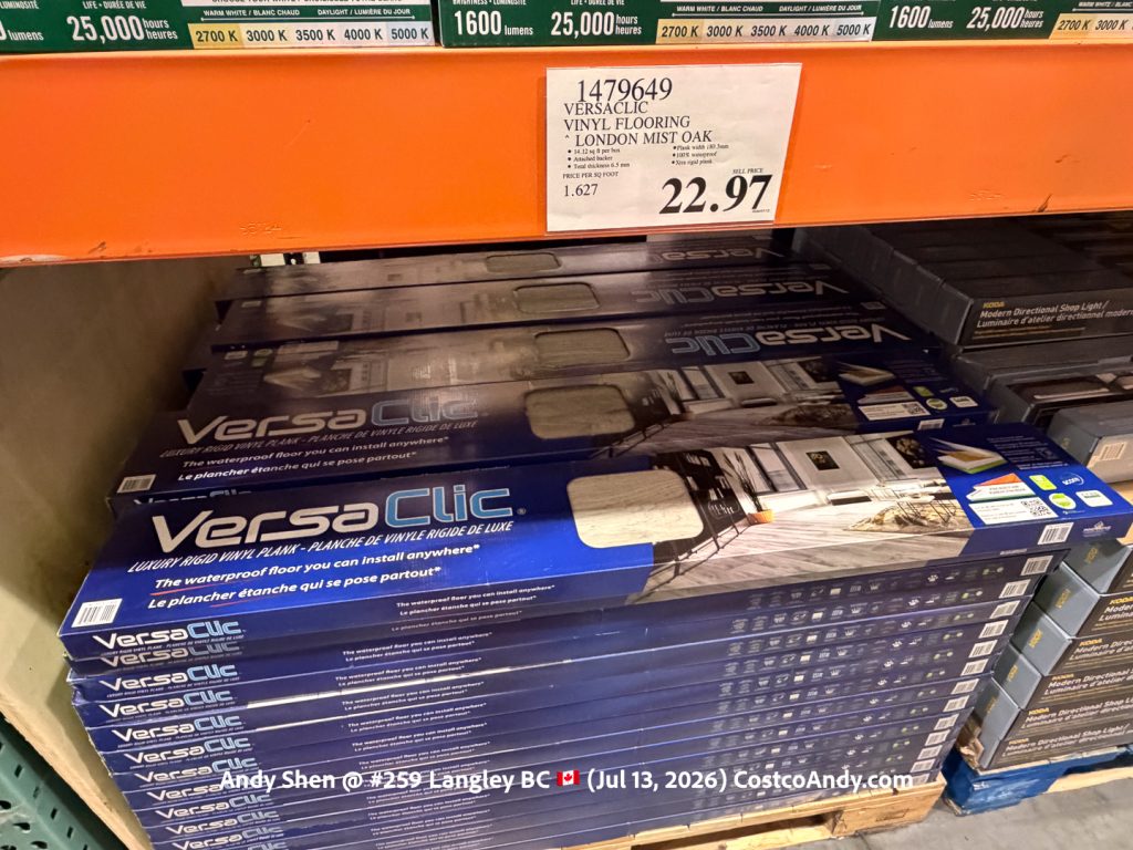 VERSACLIC VINYL FLOORING LONDON MIST OAK