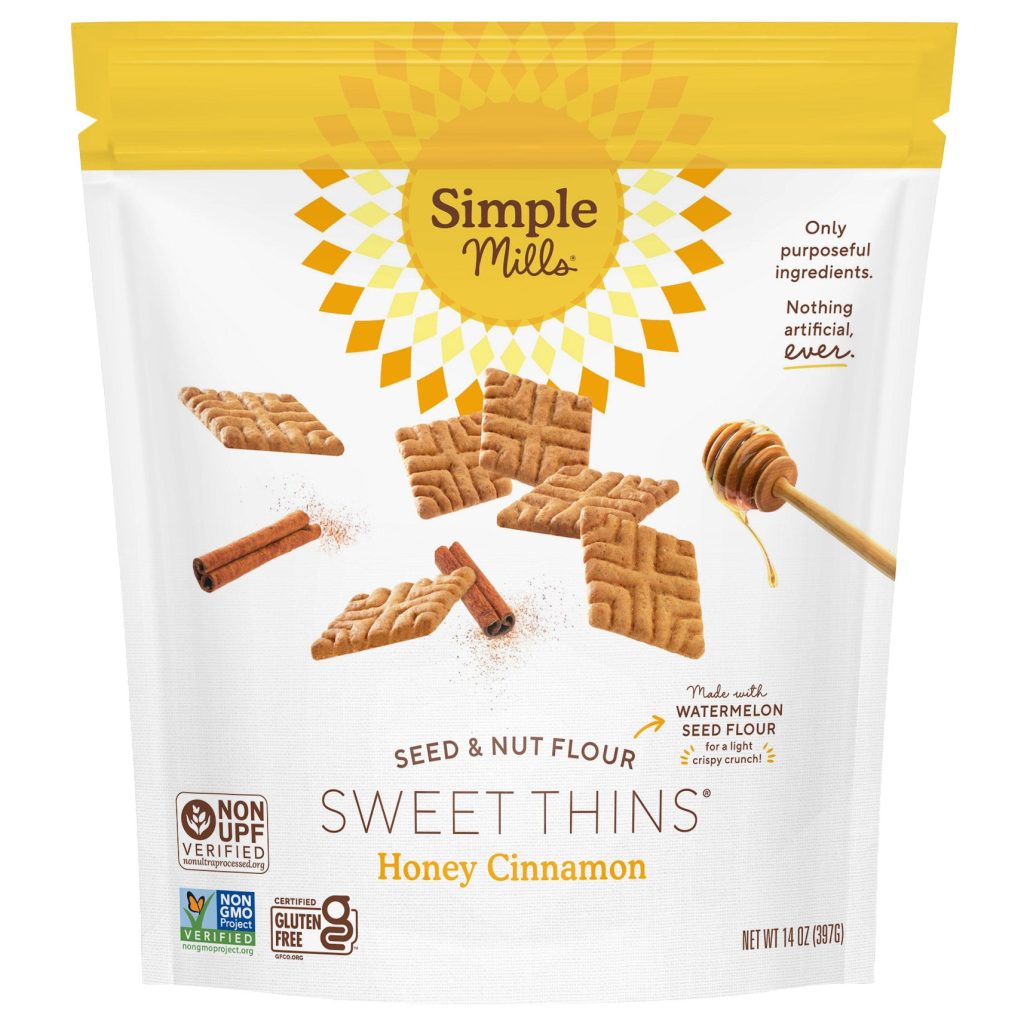 SIMPLE MILLS HONEY CINNAMON SWEET THINS 14 OZ