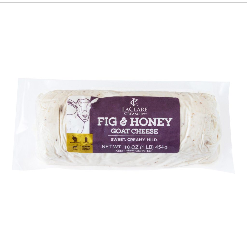 LACLARE CREAMERY FIG AND HONEY GOAT CHEESE LOG 16OZ