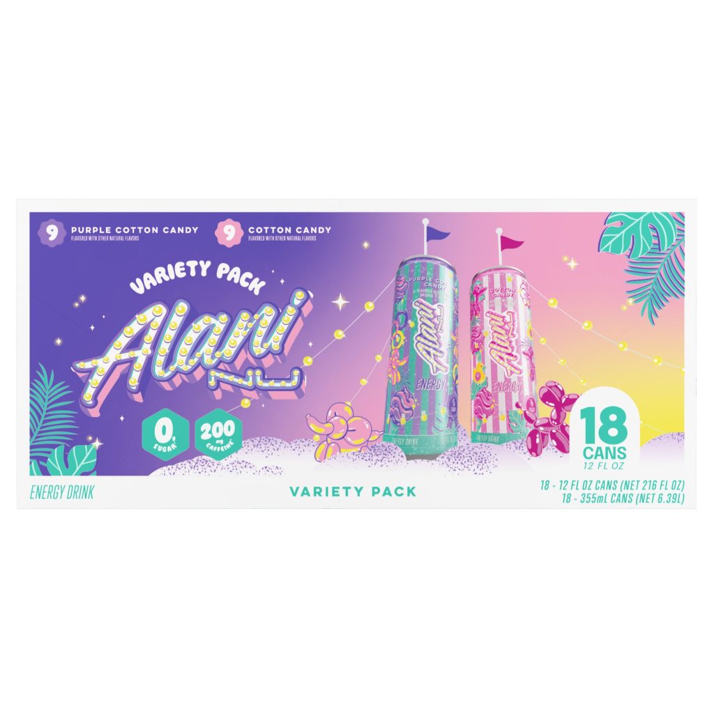 ALANI NU ENERGY COTTON CANDY VTY PACK 18CT